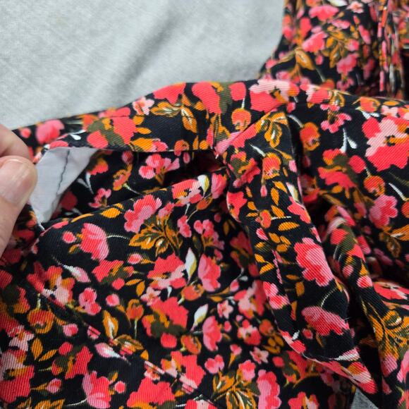 Social Standard by Sanctuary Girls 10/12 Cropped Denim Pink Fall Floral Jacket - Picture 11 of 12